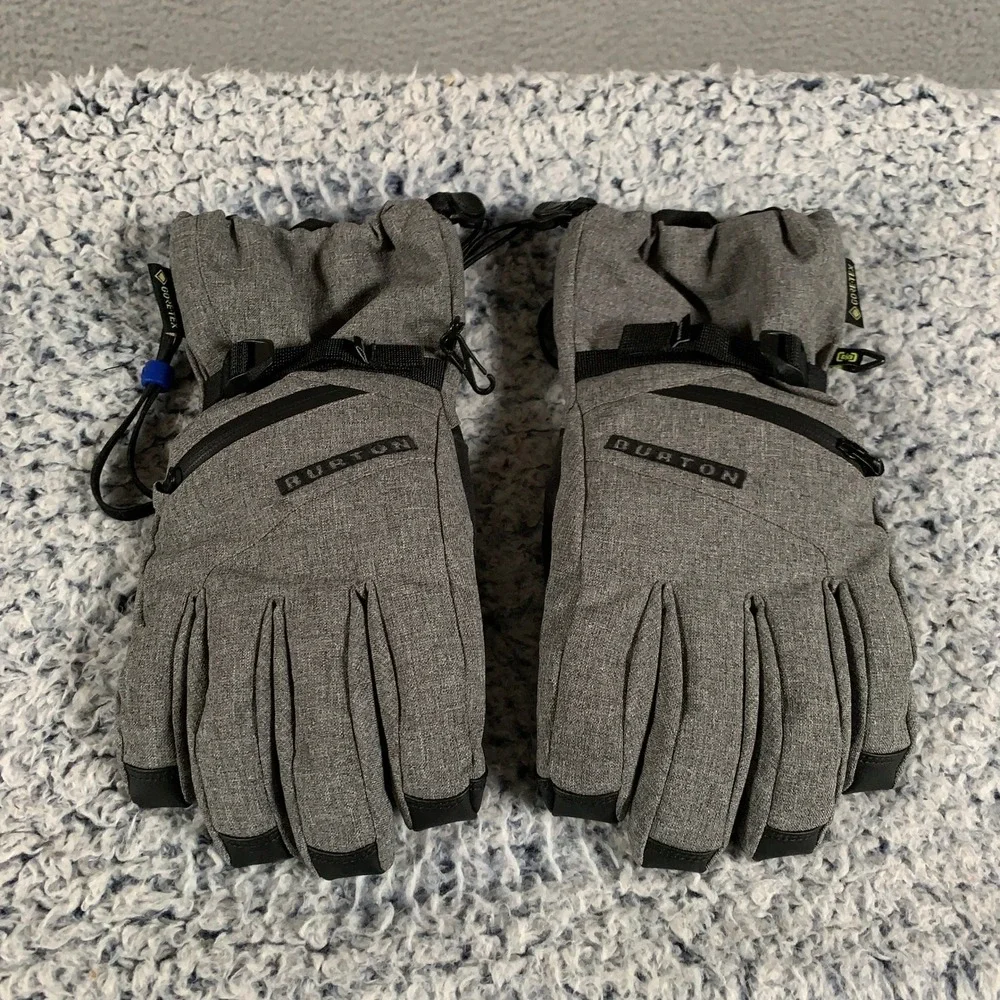 Burton GORE-TEX Gloves Women's Large L Gray Black Snowboard Ski Waterproof Gore